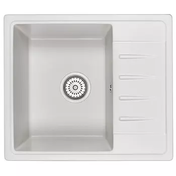 мойка СтандАРТ 580х500х200мм белый кварц