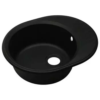 мойка врезная Formastone Серена овальная 62 х 51 х 19 см черная