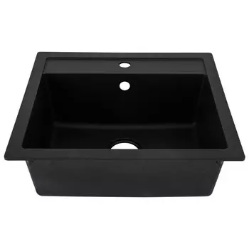мойка врезная URBATEC 560х500х200мм черный композит