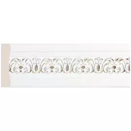 молдинг COSCA 60х9х2400мм белый с золотом, арт.СПБ016704