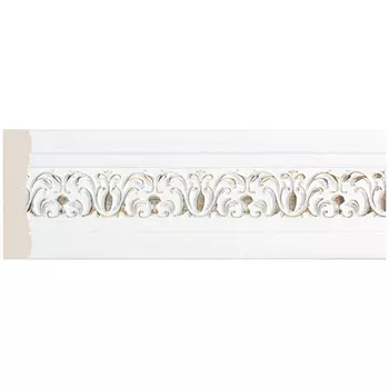 молдинг COSCA 60х9х2400мм белый с золотом, арт.СПБ016704