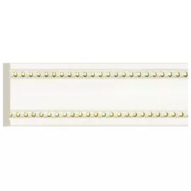 молдинг COSCA 60х9х2400мм белый с золотом, арт.СПБ023817