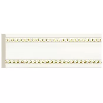 молдинг COSCA 60х9х2400мм белый с золотом, арт.СПБ023817