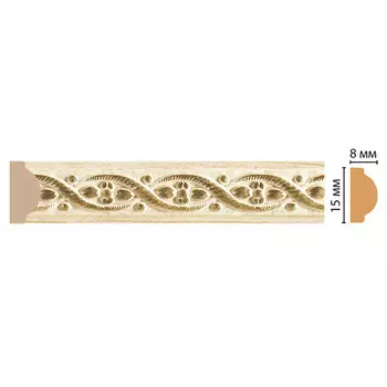молдинг DECOMASTER 15х8х2400 мм бежевый полистирол, арт.130-5