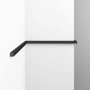 молдинг DECOMASTER 7х7х2800 мм чёрный матовый полистирол, арт.137-116