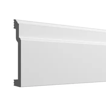 молдинг универсальный для стены и пола ДЕ-БАГЕТ Н9 110х18х2000мм полимер(xps), арт. КА-00000114