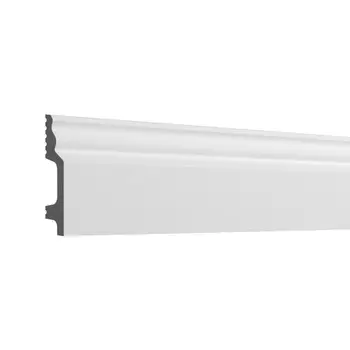 молдинг универсальный для стены и пола ДЕ-БАГЕТ Н1 60х13х2000мм полимер(xps), арт. 00-00106850