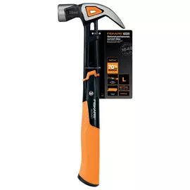 молоток-гвоздодер FISKARS 919г с загнутым гвоздодером