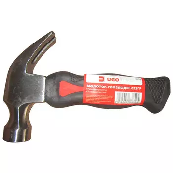 молоток-гвоздодер UGO LOKS 225г цельнометаллическая рукоятка