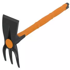 мотыжка двойная трапеция 41х8см прямые зубья пластик