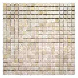 мозаика из натурального камня, 30,5х30,5х0,4, Olimp, бежевый микс