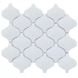 мозаика керамическая 24,6х28х0,6 Homework Latern, матовая белая