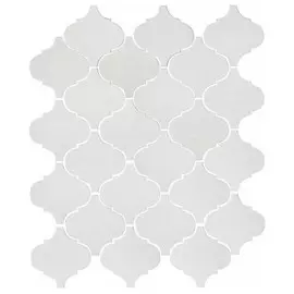 мозаика керамическая 26x30х0,7 Арабески белая