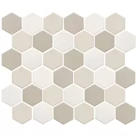 мозаика керамическая 32,5х28,2х0,6 Homework LB Mix ANTISLIP Hexagon (нескользящая), бежевая
