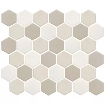 мозаика керамическая STARO Homework LB Mix ANTISLIP Hexagon (нескользящая) 32,5х28,2х0,6 бежевая