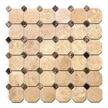 мозаика Natural 7M036+7M022-BP 30,5х30,5 см бежево-коричневая