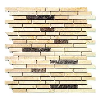 мозаика Natural KB-P30 30,5х30,5х1 см бежево-коричневая