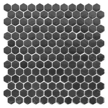 мозаика Natural STP-BK001-HEX 29 x 29х0,45 см черная