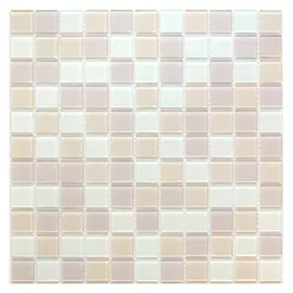 мозаика стеклянная, 30х30х0,35 Nice, светло-бежевый микс