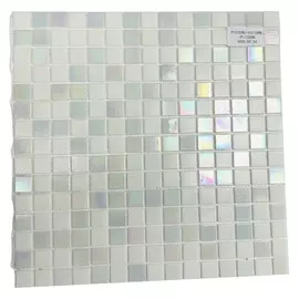 мозаика стеклянная 32,7х32,7х0,4 DANA, глянцевая белая