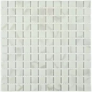 мозаика стеклянная BONAPARTE Mia white matt 30x30x0,4 матовый белый