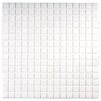 мозаика стеклянная BONAPARTE Simple White 32,7х32,7х0,4 (на бумаге) белая 20 шт. в уп.