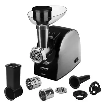 мясорубка SCARLETT SC-MG45M25 2000Вт 2,5кг/мин терки/шинковки черный