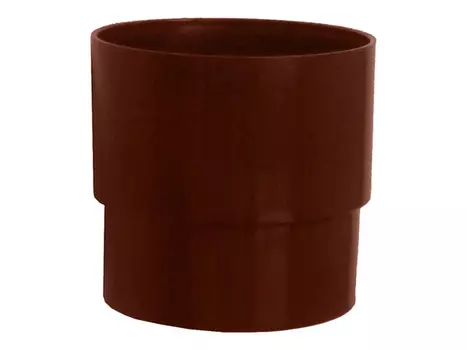 муфта трубы ПВХ Murol D80мм коричневая