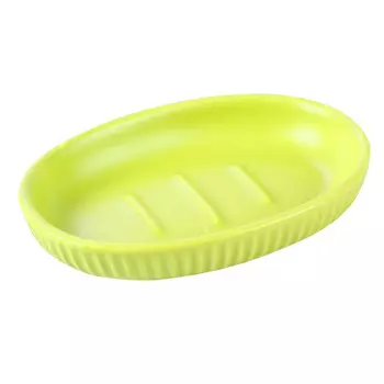 мыльница АКВАЛИНИЯ Плиссе лайм матовый