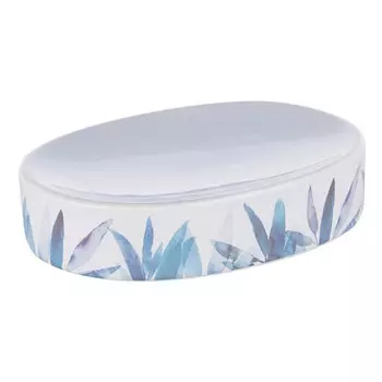 мыльница Akvarel керамика бело-голубой