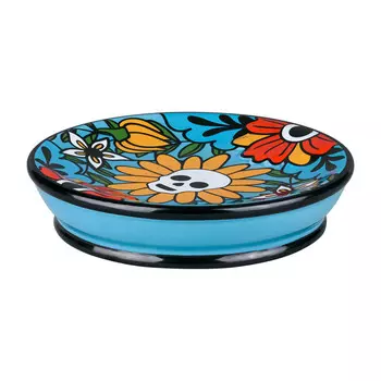 мыльница Los Muertos керамика голубой