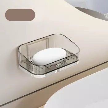 мыльница на липучке пластик прозрачная