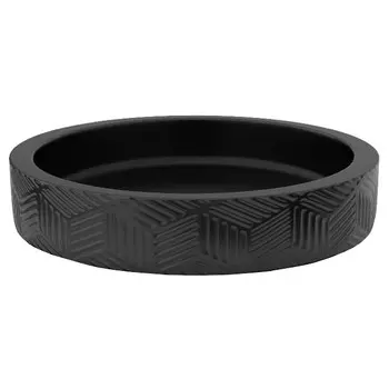 мыльница настольная FORA DELICATE BLACK полирезин черный