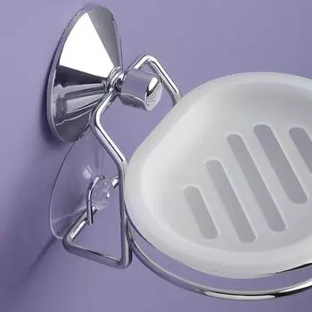 мыльница подвесная VERRAN Real вакуумные присоски хром