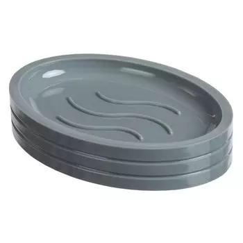 мыльница VANSTORE Linea пластик серый