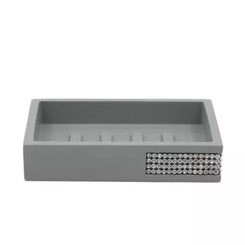 мыльница VITARTA Grey glitter полирезин серый