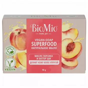 мыло BIOMIO Масло Персика и Ши 90г