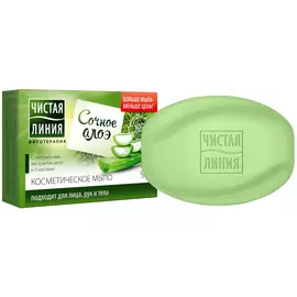 мыло ЧИСТАЯ ЛИНИЯ Сочное алоэ, 90 г