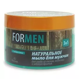 мыло FLORESAN для мужчин, 450 г, натуральное, для кожи, волос и бритья, 3 в 1
