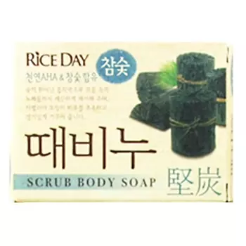 мыло-скраб LION Riceday Древесный уголь 100г