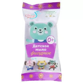 мыло СВЕЖАЯ НОТА Мишка с ромашкой фигурное детское 60г