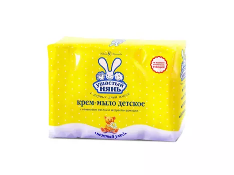 мыло УШАСТЫЙ НЯНЬ Оливковое масло и Ромашка 4шт 100г