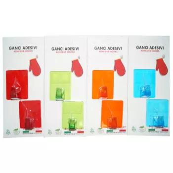 набор 2 крючка, пластик, в асс-те