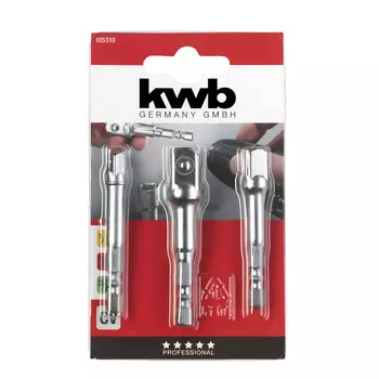 набор адаптеров KWB 1/4" 3 предмета