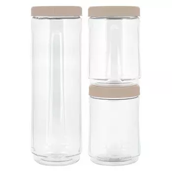 набор банок SUGAR&SPICE Honey 3шт. 1,6л/0,75л/0,75л пластик латте