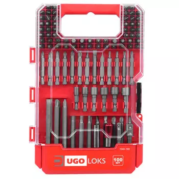 набор бит UGO LOKS 100 предметов с держателем