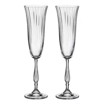набор бокалов CRYSTAL BOHEMIA Fregata optic 2шт. 190мл шампанское стекло