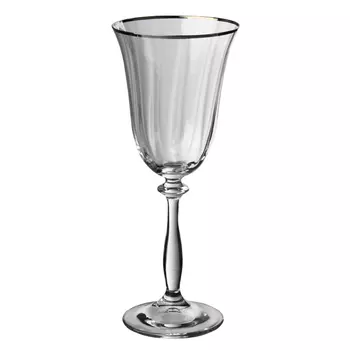 набор бокалов CRYSTALEX Ангела оптика отводка платина 6шт 250мл вино стекло