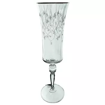 набор бокалов CRYSTALEX Грация панто золотые лепестки 2шт 190мл шампань стекло