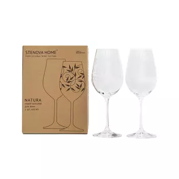 набор бокалов STENOVA HOME Natura 2шт 450мл вино стекло